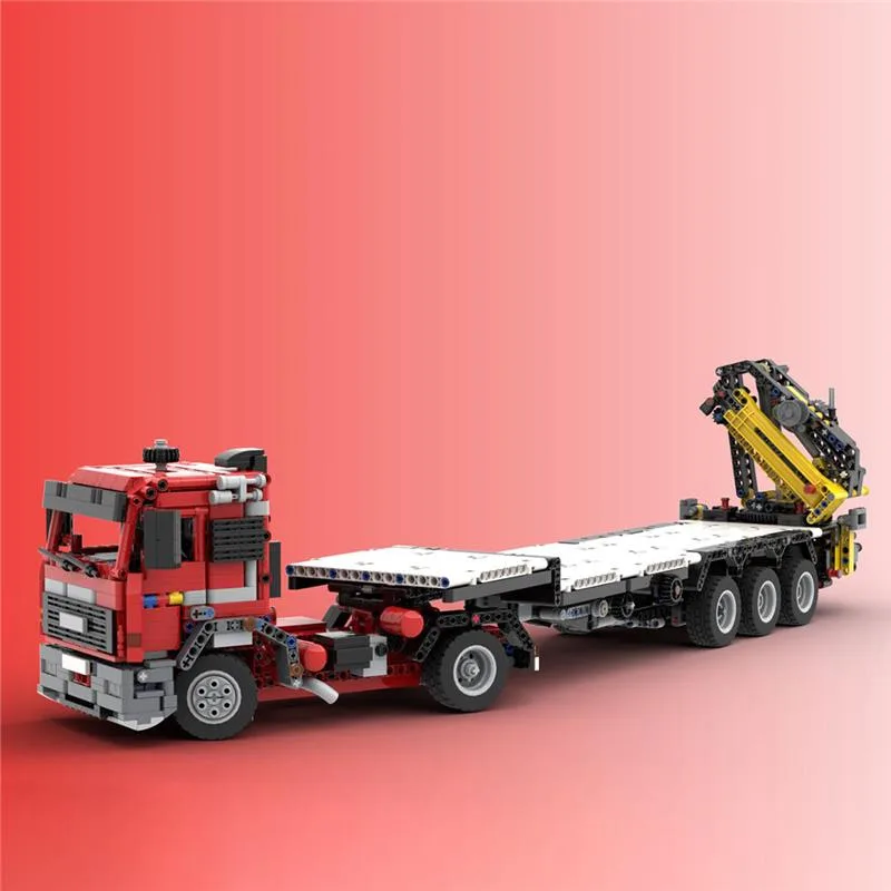 MOC-119907-Tieflader-mit-Kranwagen-Klemmbausteine-2