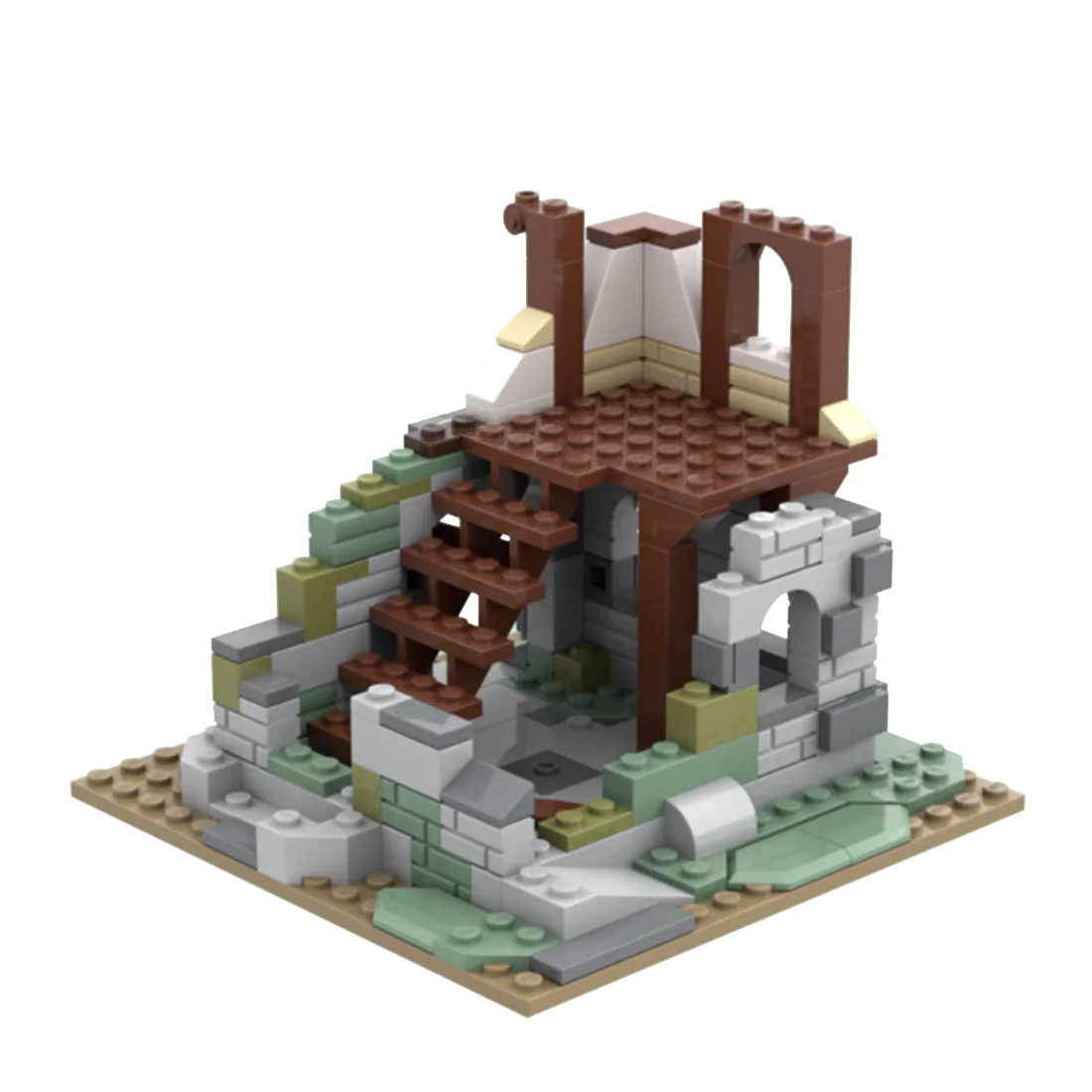 MOC-120195-Mittelalterliches-Dorfpaket-21325-Alt_-Bauen-Klemmbausteine-8