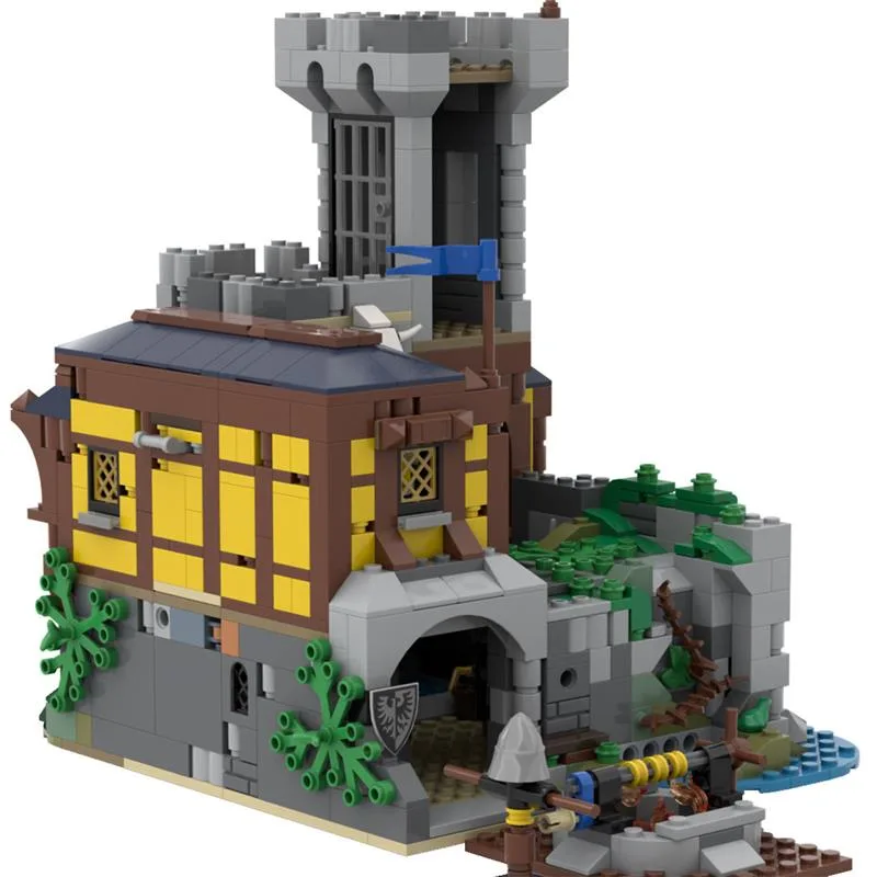 MOC-115655-Mittelalterlicher-schwarzer-Sakerturm-Klemmbausteine-2