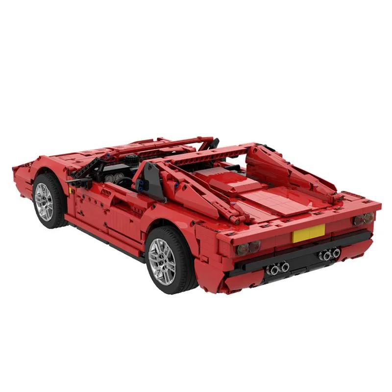 Roter-Sportwagen-Modell-Roadster-Klemmbausteine-2