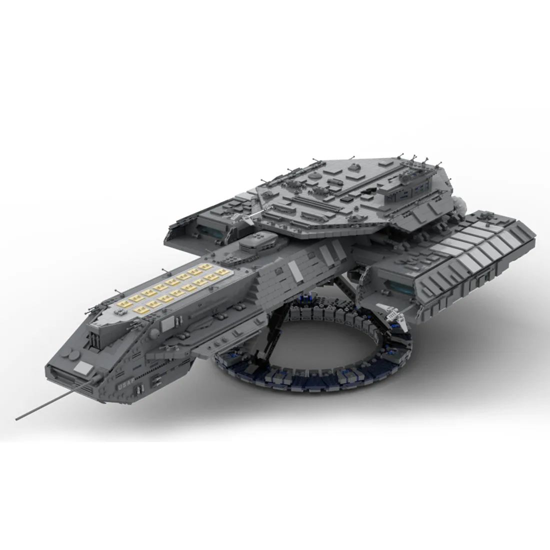 MOC-35381-USS-Daedalus-Sci-Fi-Schlachtschiff-Klemmbausteine