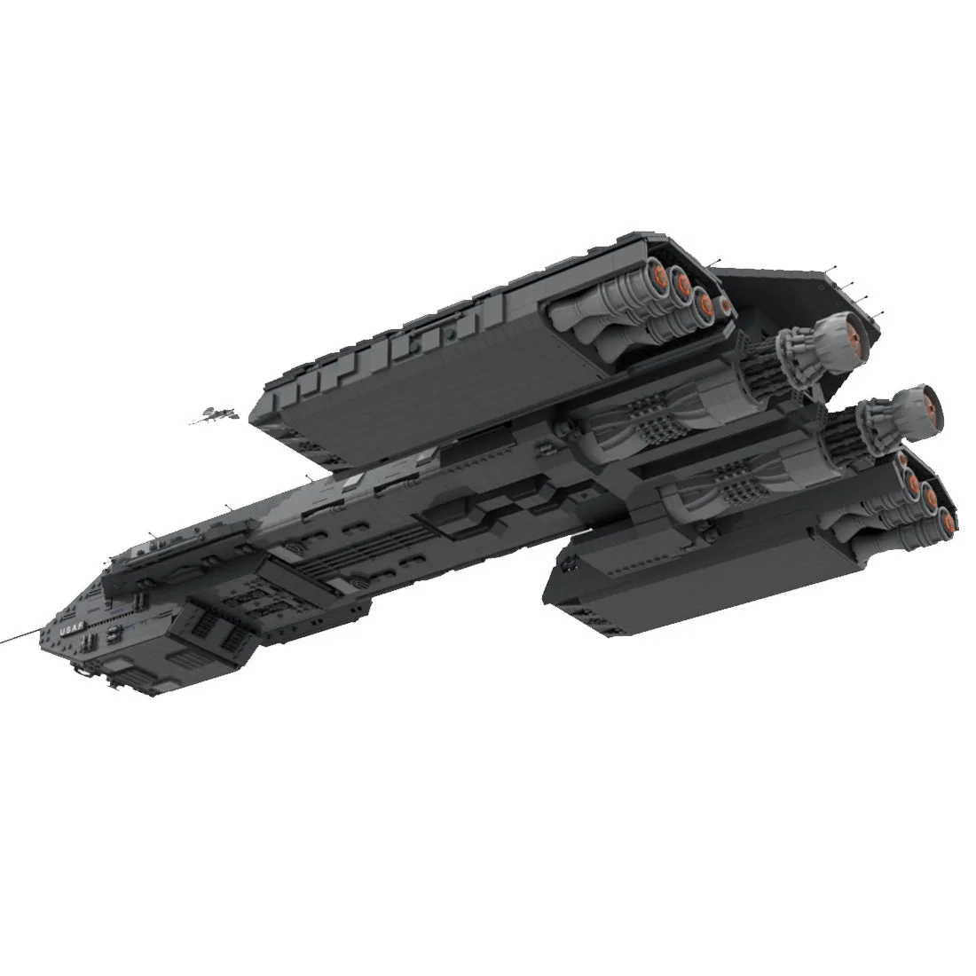 MOC-35381-USS-Daedalus-Sci-Fi-Schlachtschiff-Klemmbausteine-3