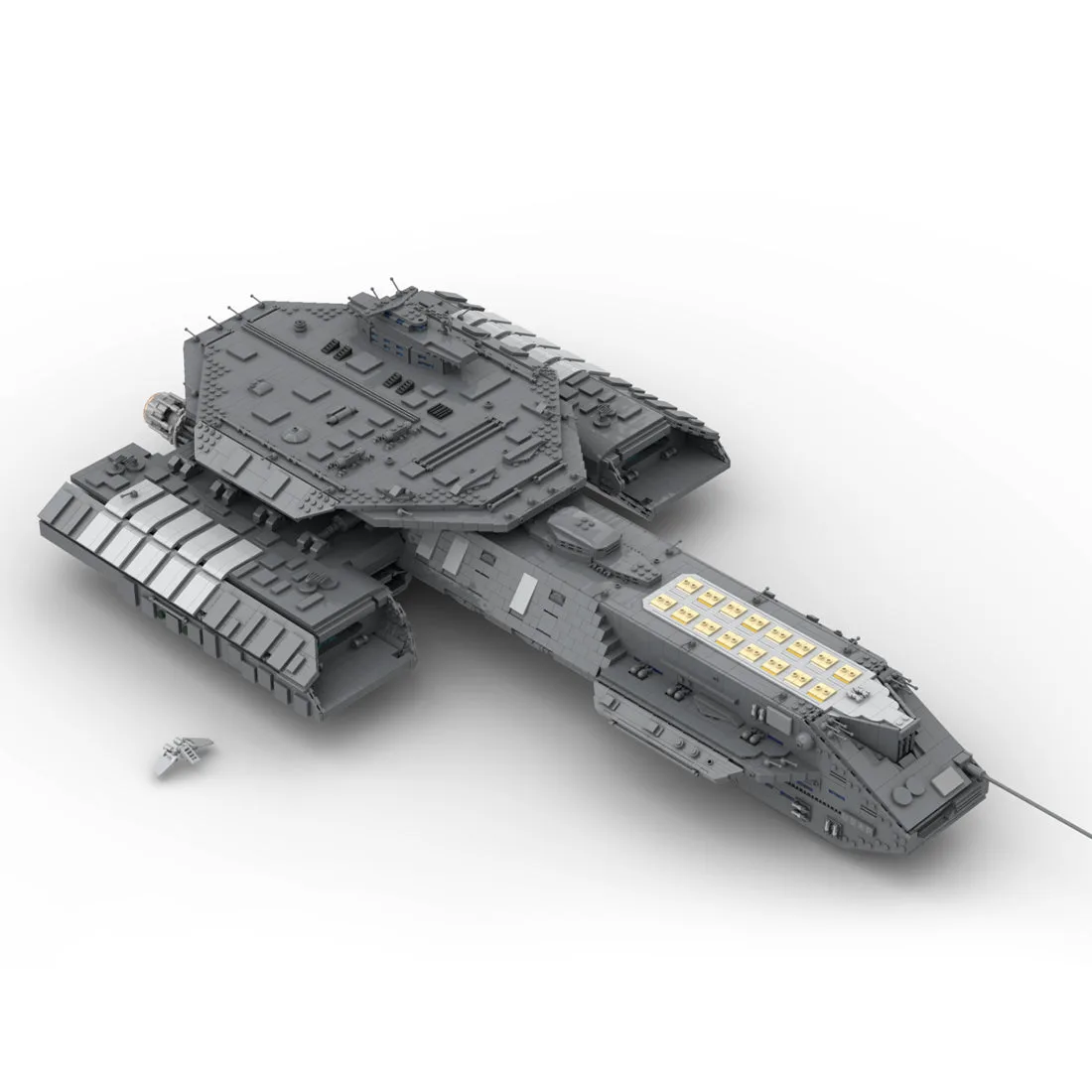 MOC-35381-USS-Daedalus-Sci-Fi-Schlachtschiff-Klemmbausteine-4