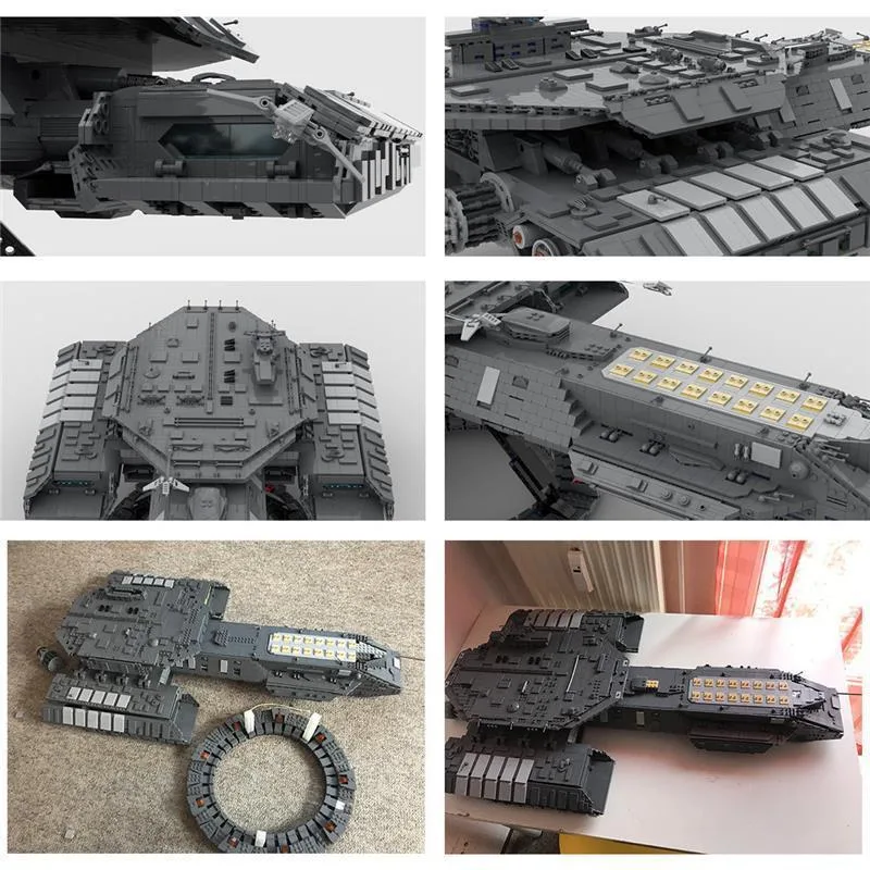 MOC-35381-USS-Daedalus-Sci-Fi-Schlachtschiff-Klemmbausteine-9
