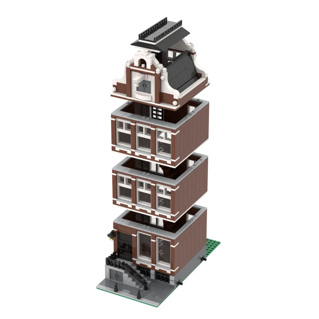 MOC-46108-Amsterdam-Canal-House-Nr-1-Klemmbausteine-2