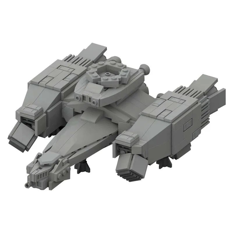 MOC-90493-USCSS-Nostromo-midi-scale-Raumschiff-Klemmbausteine