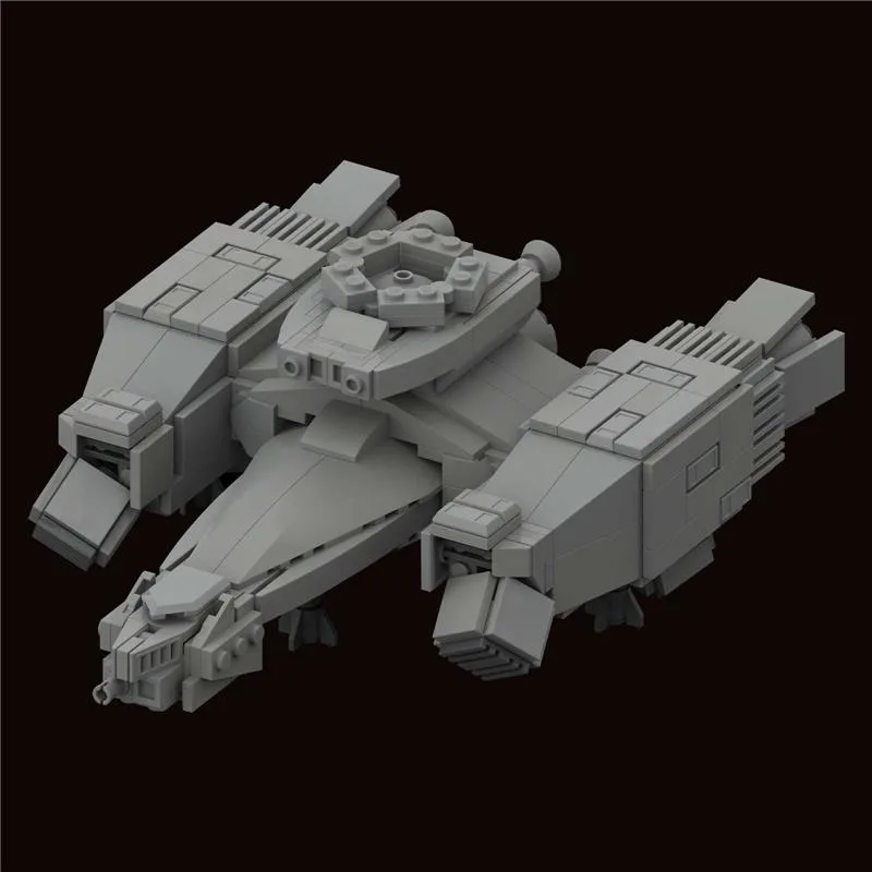 MOC-90493-USCSS-Nostromo-midi-scale-Raumschiff-Klemmbausteine-2