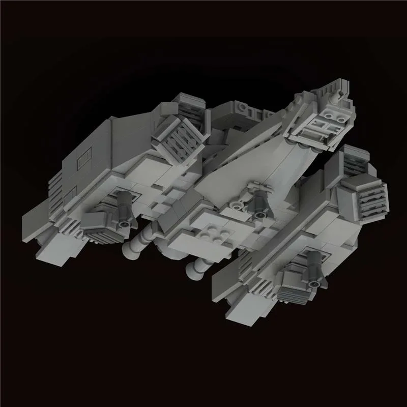 MOC-90493-USCSS-Nostromo-midi-scale-Raumschiff-Klemmbausteine-3
