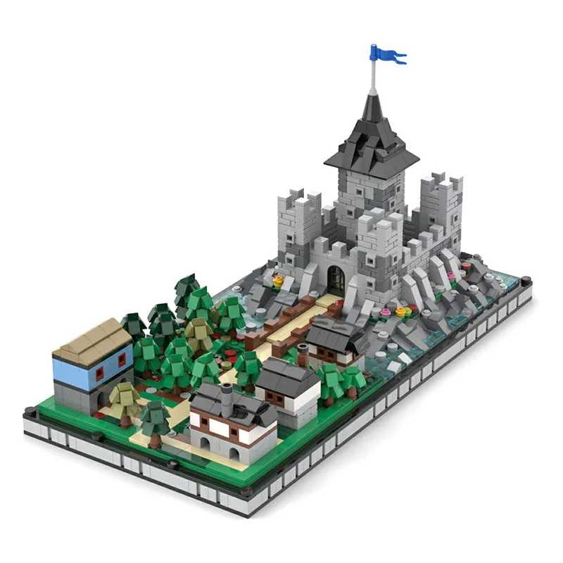 MOC-Microscale-Castle-Village-Diorama-3