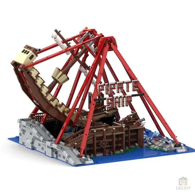 MOC-67413-Freizeitpark-Schiffschaukel-Klemmbausteine