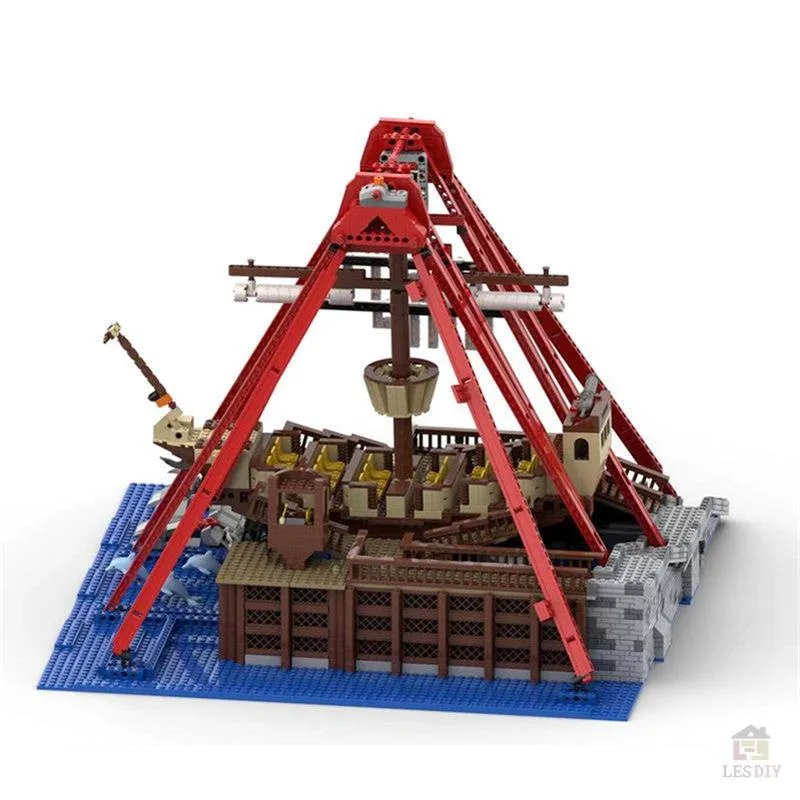 MOC-67413-Freizeitpark-Schiffschaukel-Klemmbausteine-6