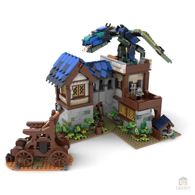 MOC-75365-Drachen-Attacke-Klemmbausteine