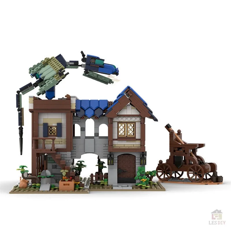 MOC-75365-Drachen-Attacke-Klemmbausteine-3