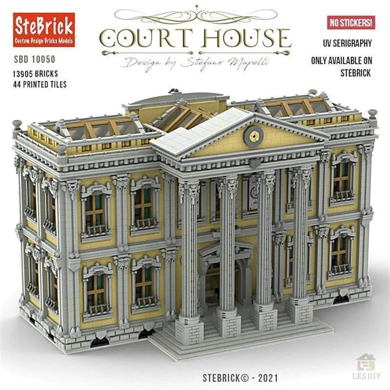 MOC-77106-Das-Gerichtsgebaude-Keine-Aufkleber-Enthalten-4