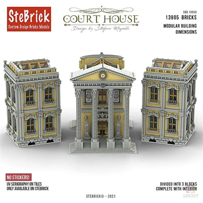 MOC-77106-Das-Gerichtsgebaude-Keine-Aufkleber-Enthalten-5