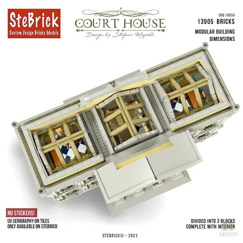 MOC-77106-Das-Gerichtsgebaude-Keine-Aufkleber-Enthalten-7
